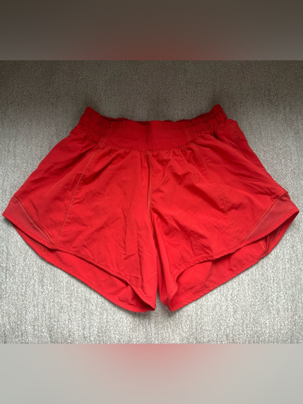 Lululemon Red Hotty Hot Shorts - Size 4 Tall, 4 inch
